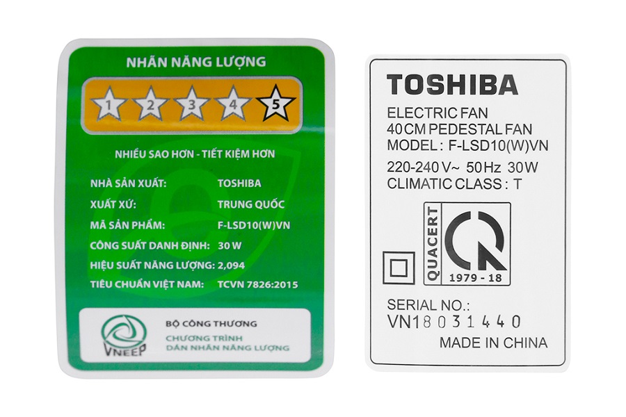 Quạt Toshiba DC inverter F-LSD10(W)VN (1)