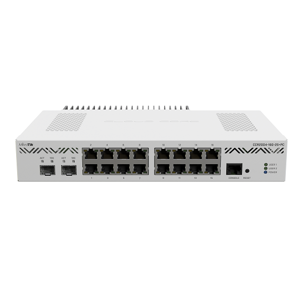 Router Mikrotik CCR2004-16G-2S+PC, (1)